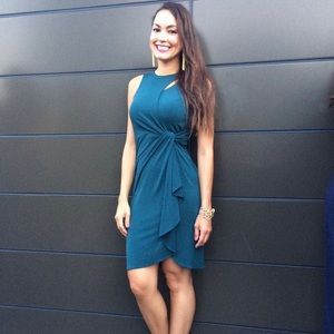 Beautiful teal Catherine Malandrino dress
